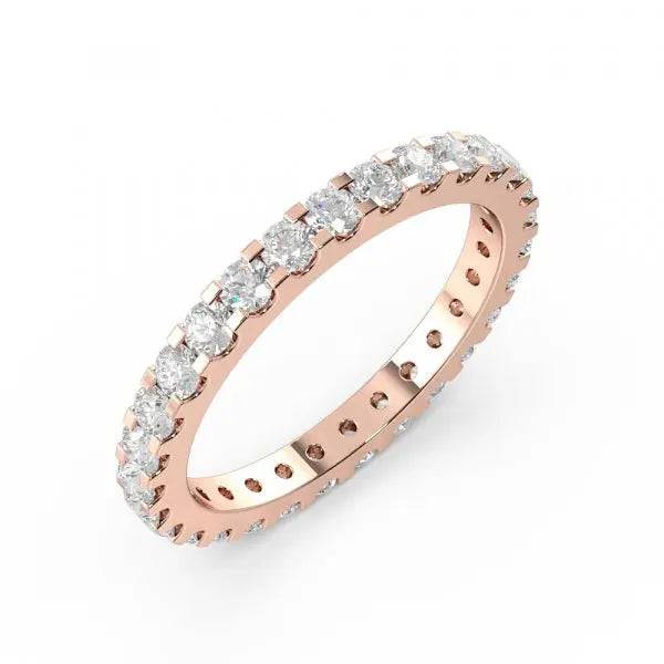 Eternity Ring Round Lab Grown Diamond 1.25 ct - PUREFINEJEWELRY