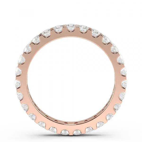 Eternity Ring Round Lab Grown Diamond 2.00 ct - PUREFINEJEWELRY