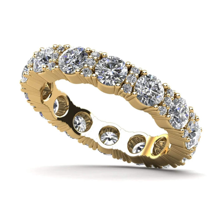 Exquisite Lab Diamond Eternity Ring 2.17 ctw - PUREFINEJEWELRY