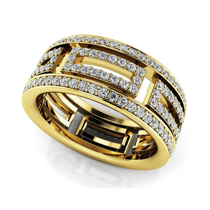 Glamorous Lab Diamond Eternity Ring 1.10 ctw - PUREFINEJEWELRY