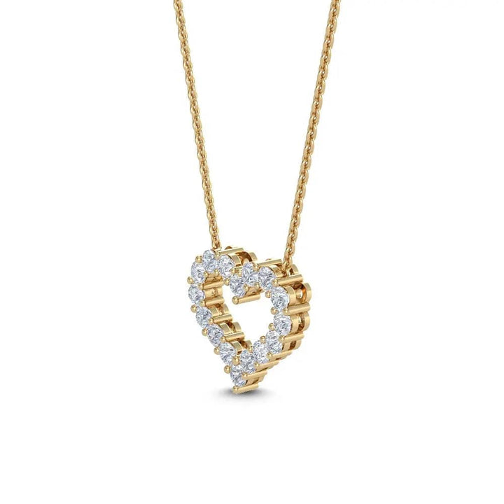 Heart Pendant Lab Grown Diamond 0.50 ctw - PUREFINEJEWELRY