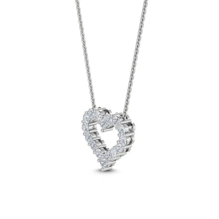 Heart Pendant Lab Grown Diamond 0.50 ctw - PUREFINEJEWELRY