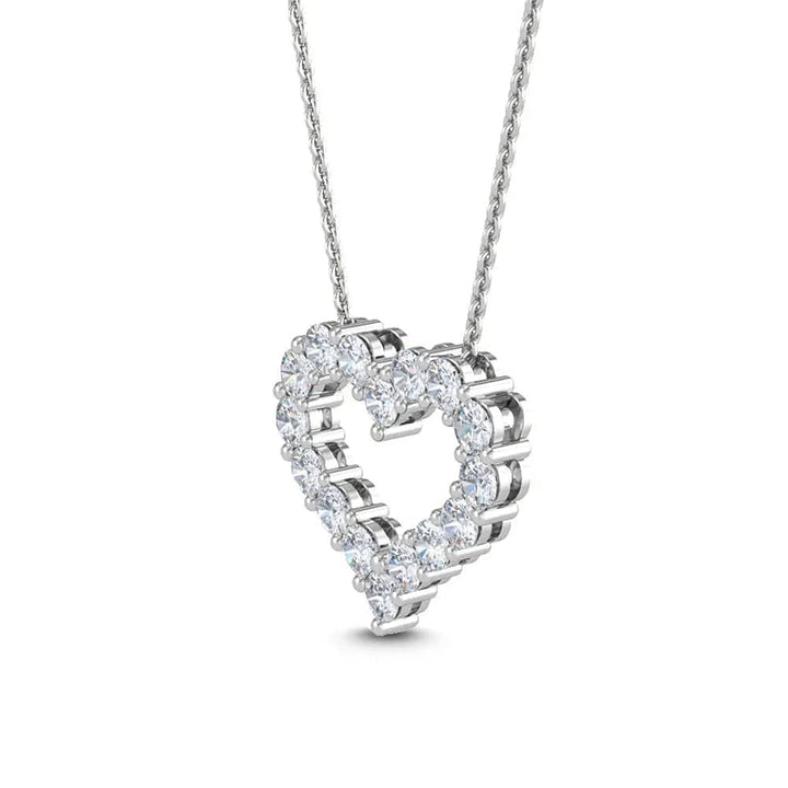 Heart Pendant Lab Grown Diamond 1.00 ctw - PUREFINEJEWELRY