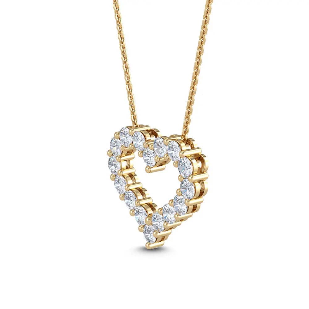 Heart Pendant Lab Grown Diamond 1.00 ctw - PUREFINEJEWELRY