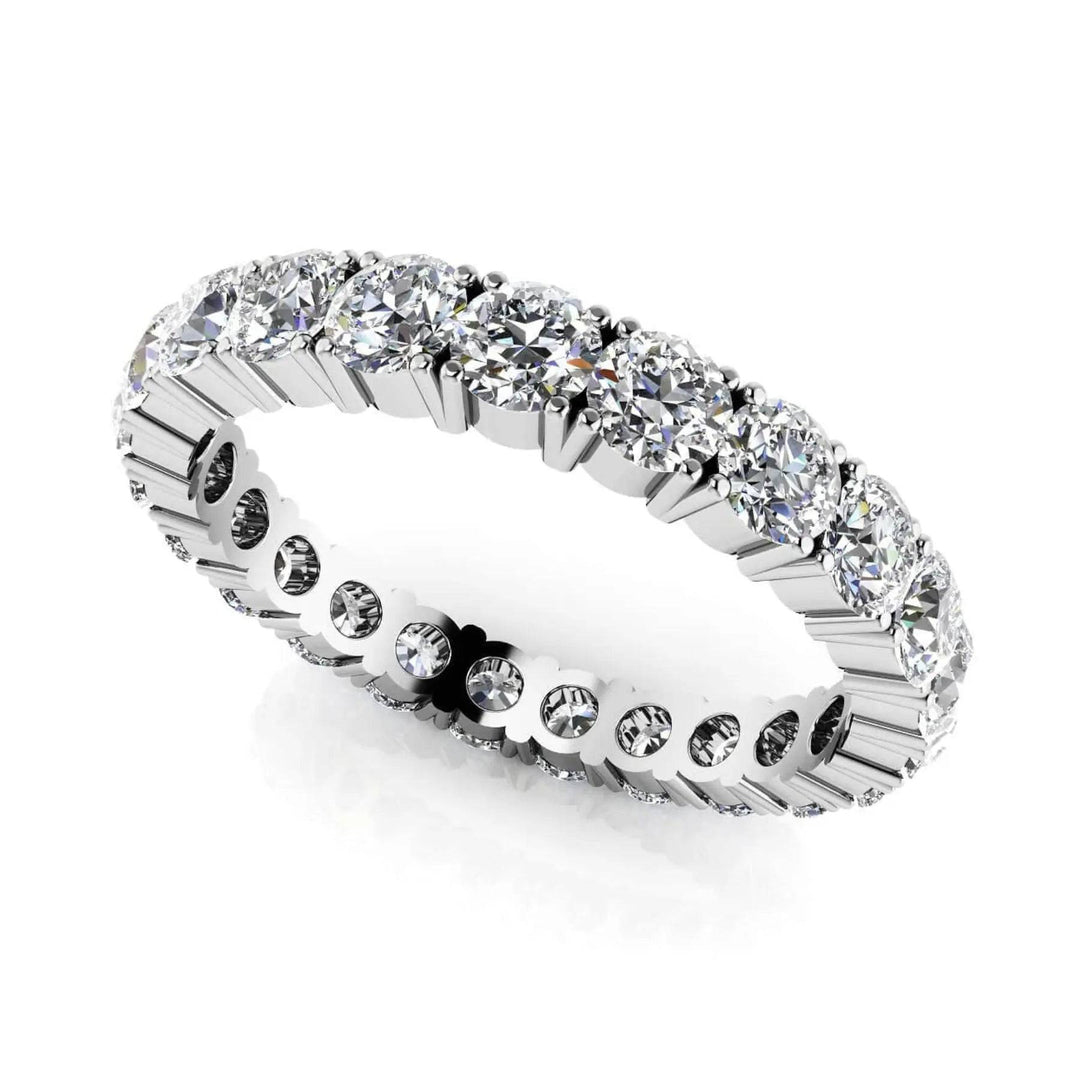 Love Four Prong Lab Diamond Eternity Ring 1.50 ctw - PUREFINEJEWELRY