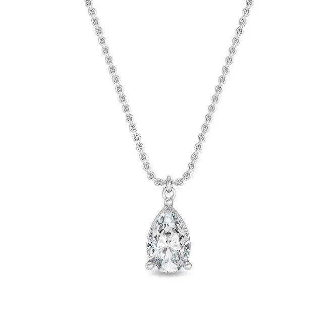 Pear - Shaped Pendant Lab Grown Diamond 1.00 ctw - PUREFINEJEWELRY