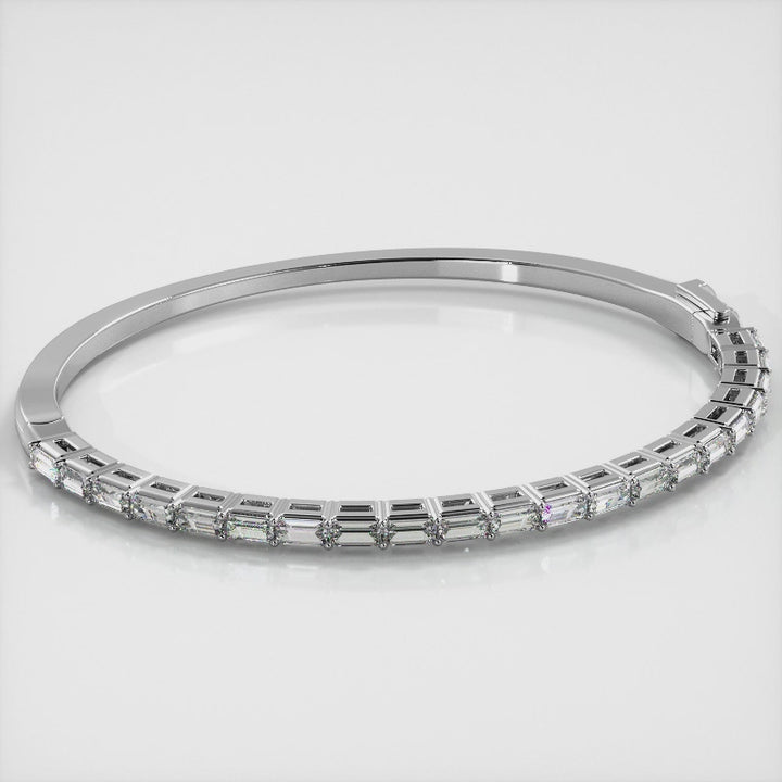 Emerald Cut Lab Diamond Bangle 1.62 ctw