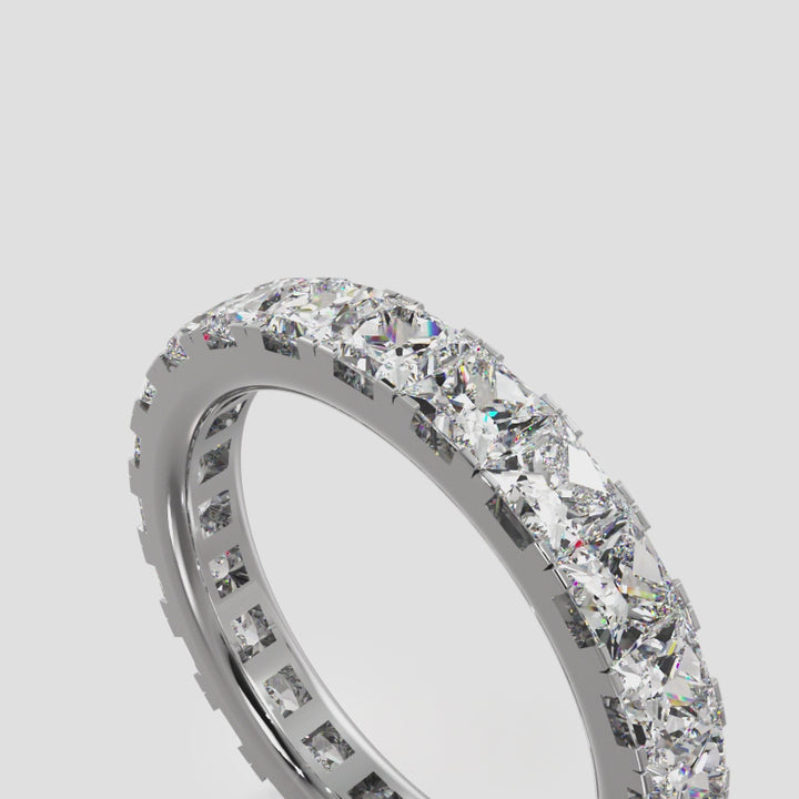 Princess Cut Lab Diamond Eternity Ring 2.50 ctw