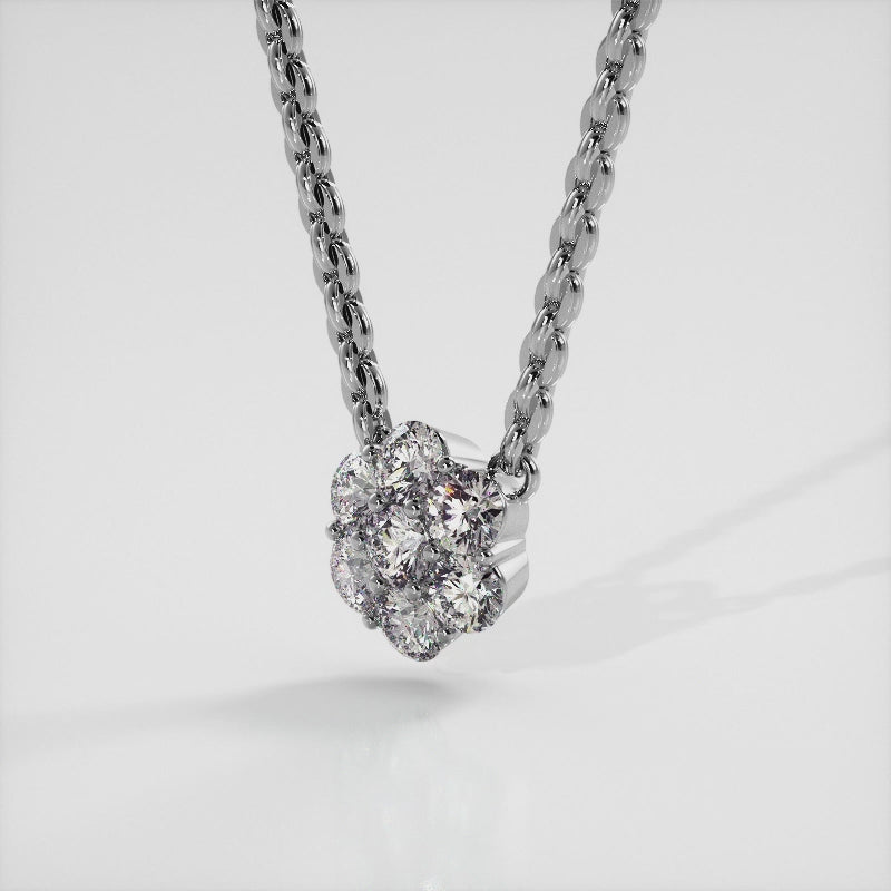 Flower Burst Lab Diamond Pendant 0.45 ctw