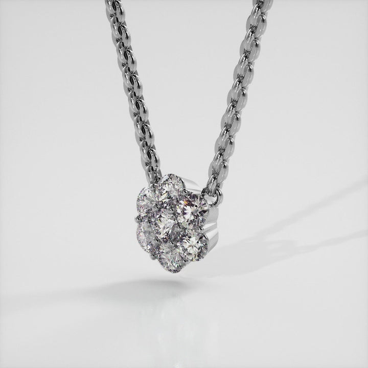 Flower Burst Lab Diamond Pendant 0.45 ctw