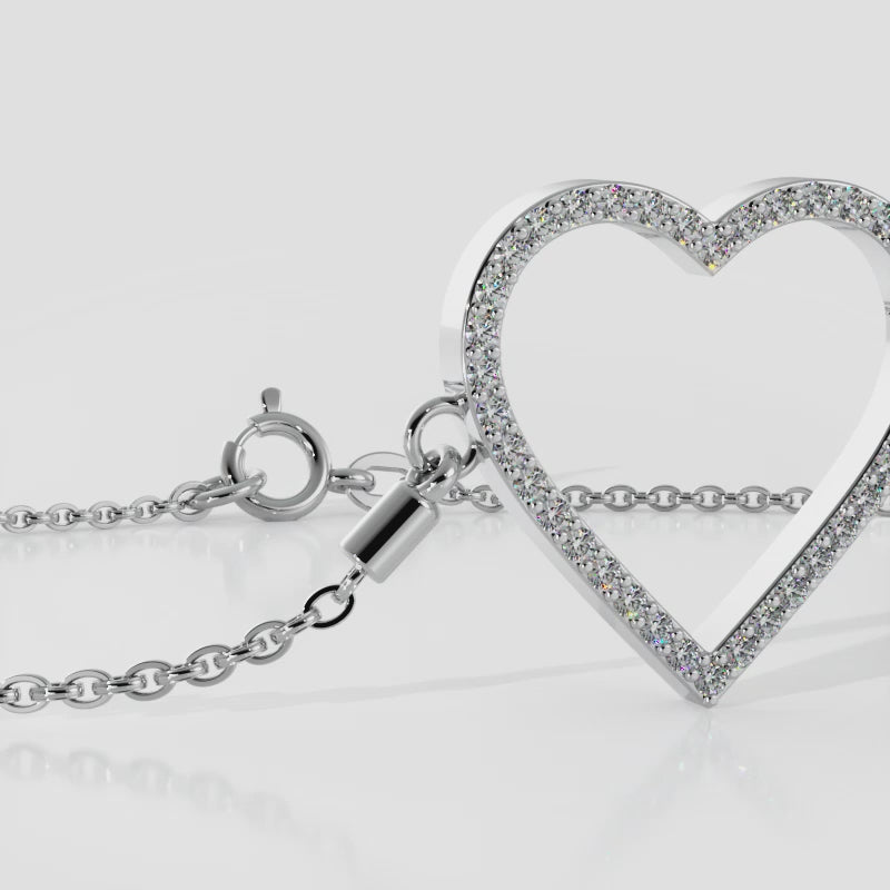 Perfect Heart Lab Diamond Bracelet 0.30 ctw