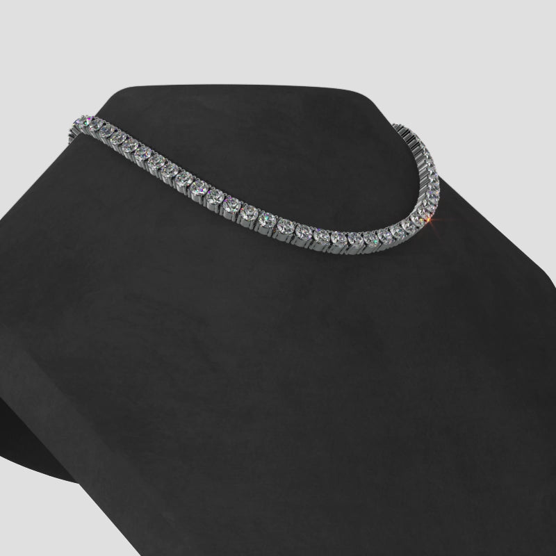 4 Prong Riviera Diamond Necklace 13.46 ctw