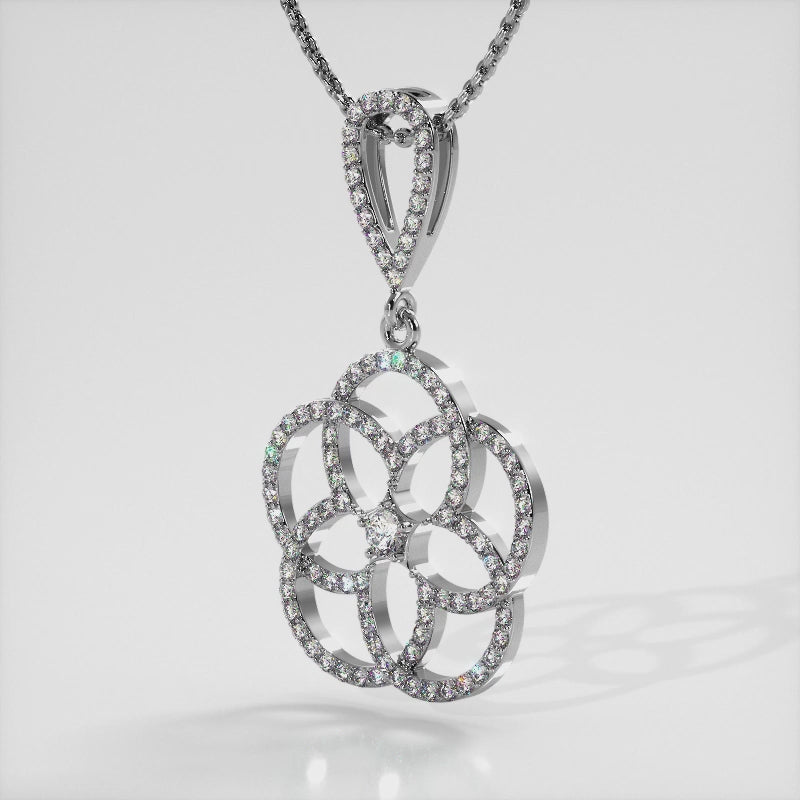 Circles Of Love Diamond Pendant 1.12 ctw