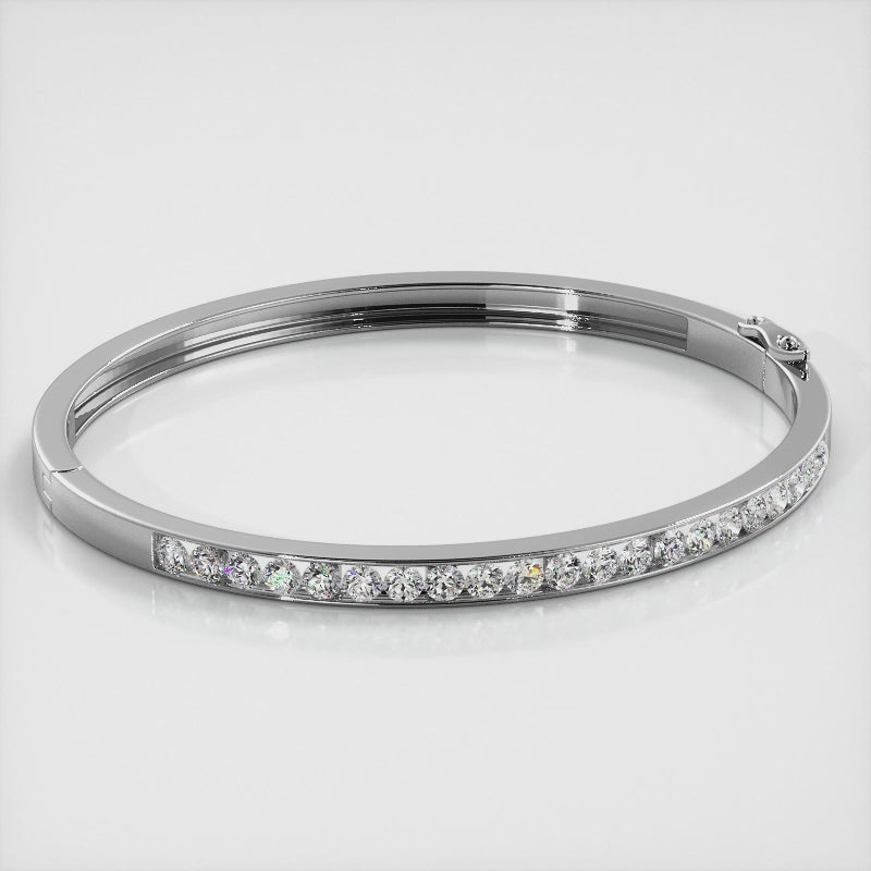 Channel Set Lab Diamond Bangle 2.00 ctw