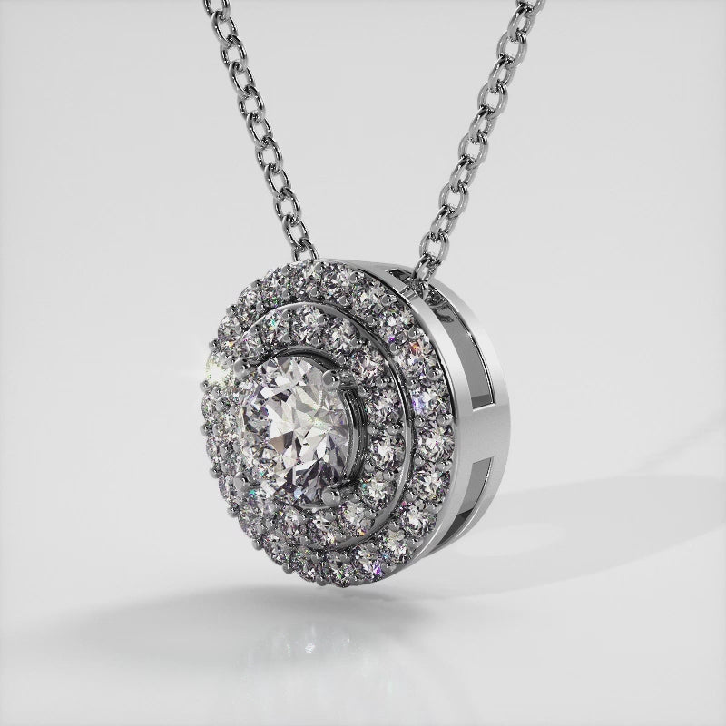 Surrounded By Sparkle Lab Diamond Pendant 0.44 ctw