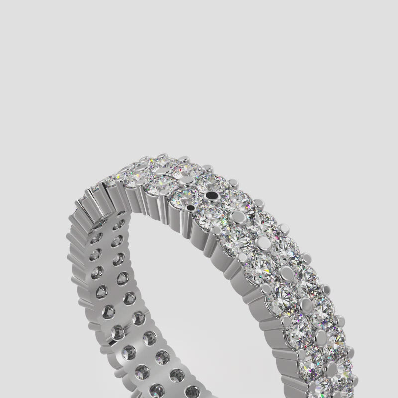 Double Row Eternity Ring 1.50 ctw