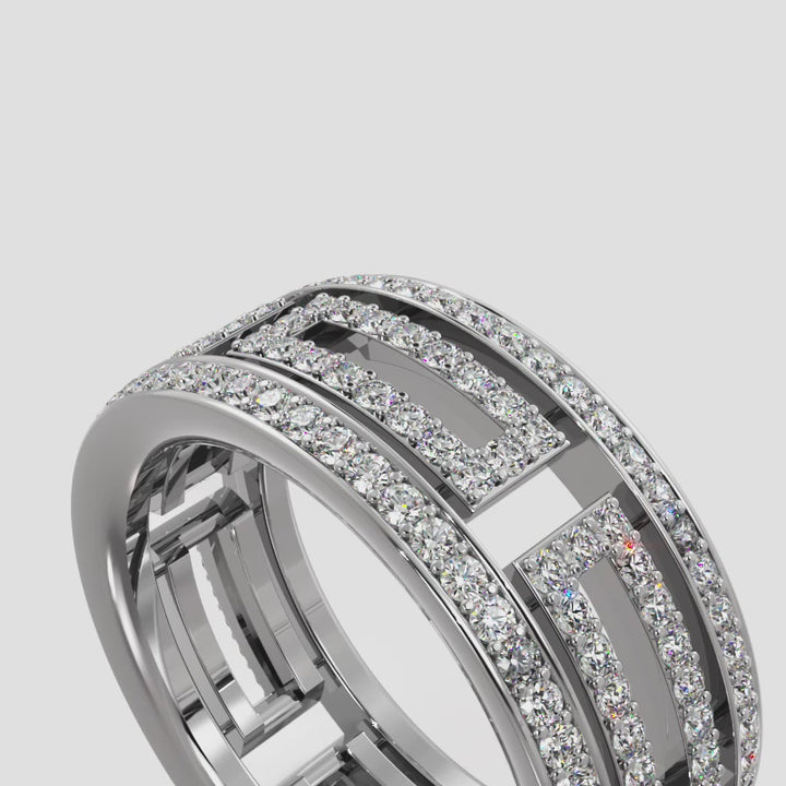 Glamorous Lab Diamond Eternity Ring 1.10 ctw