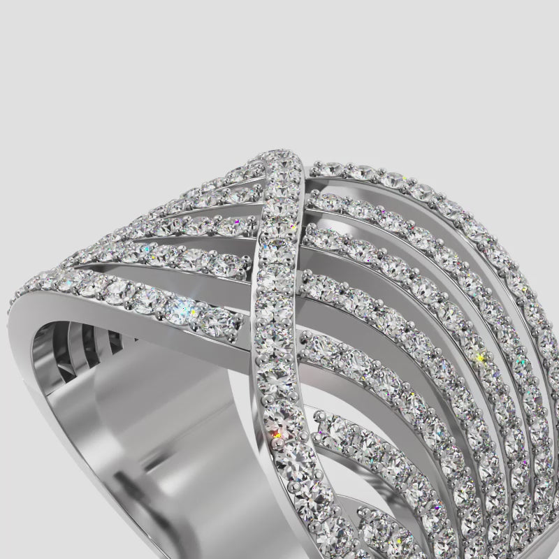 Show Stopping Lab Diamond Fashion Ring 1.27 ctw