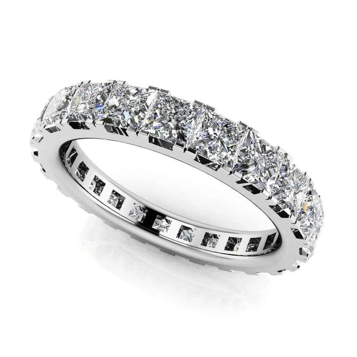 Princess Cut Lab Diamond Eternity Ring 2.50 ctw - PUREFINEJEWELRY