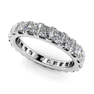 Princess Cut Lab Diamond Eternity Ring 2.50 ctw - PUREFINEJEWELRY