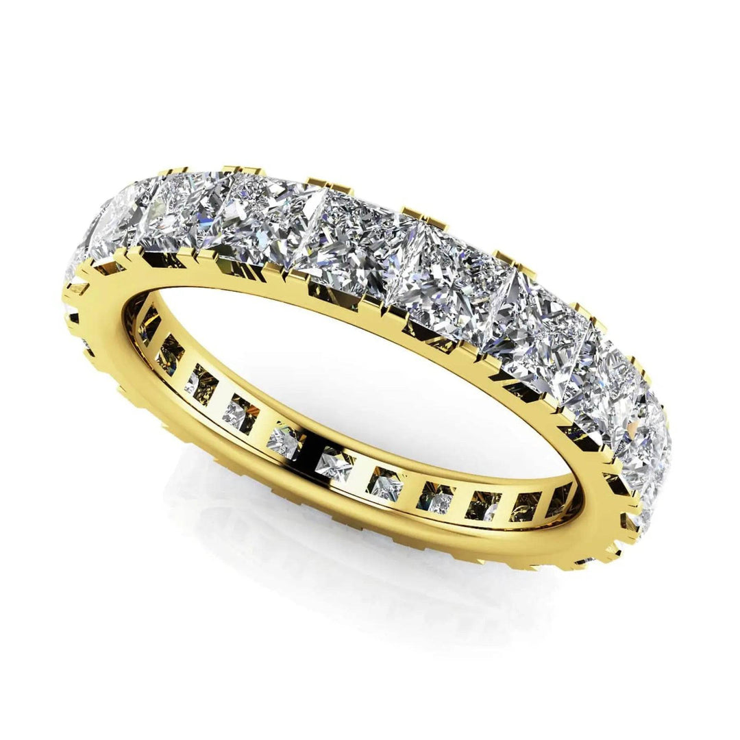 Princess Cut Lab Diamond Eternity Ring 2.50 ctw - PUREFINEJEWELRY