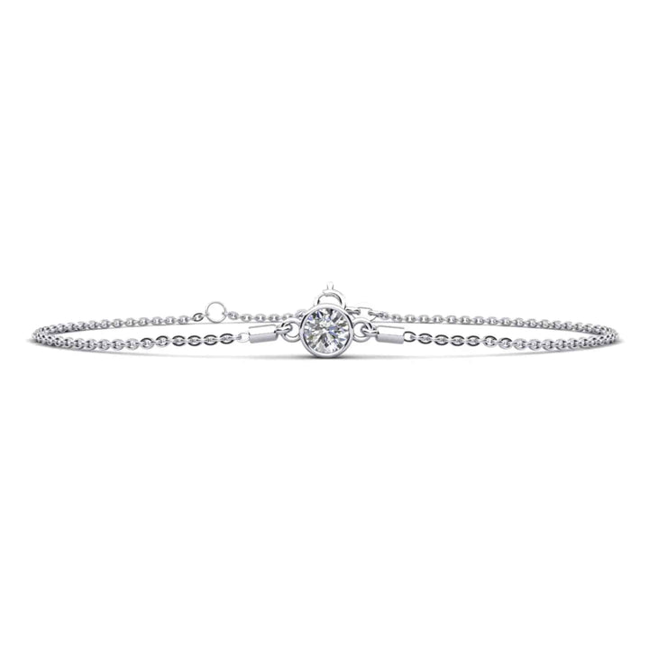 Solitaire Brilliant Round Lab Diamond Bracelet 0.50 ctw - PUREFINEJEWELRY