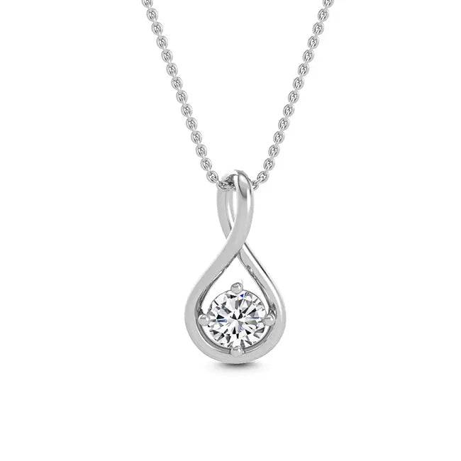 Solitaire Pendant Lab Grown Diamond 0.50 ctw - PUREFINEJEWELRY