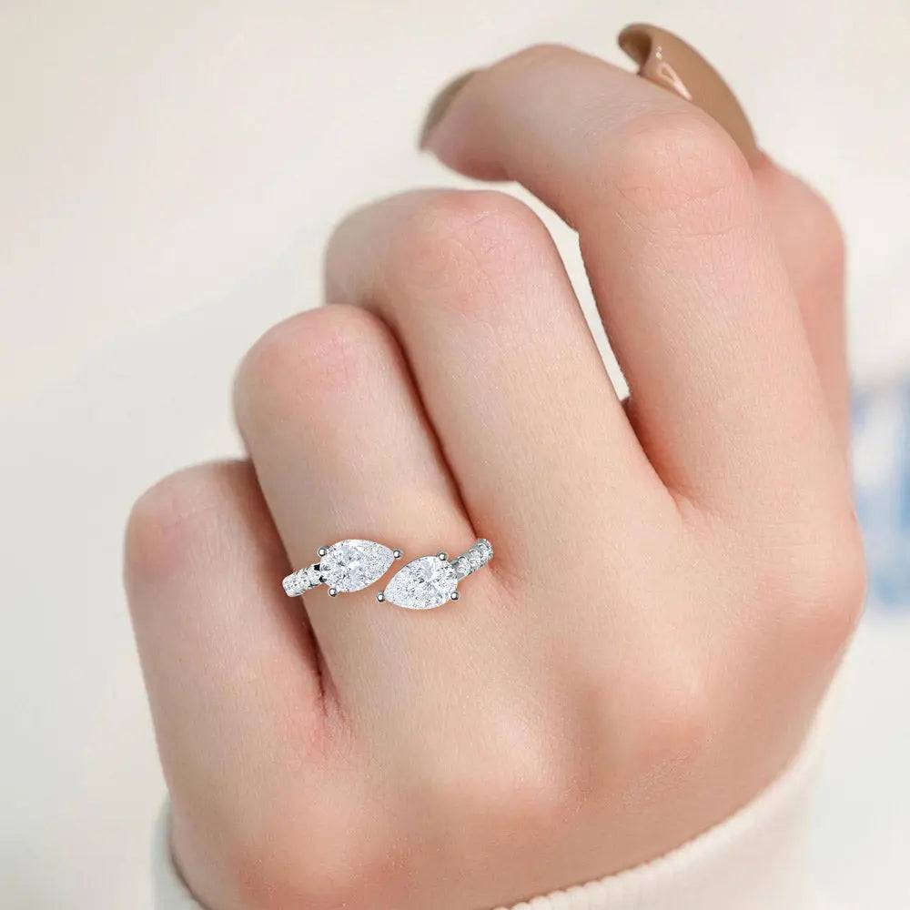 Stackable Ring Lab Grown Diamond 1.11 ct - PUREFINEJEWELRY