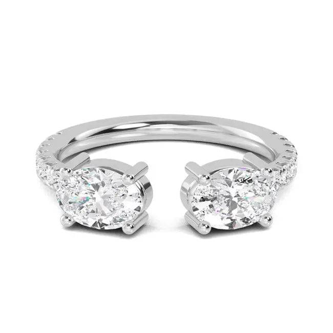 Stackable Ring Lab Grown Diamond 1.27 ctw - PUREFINEJEWELRY