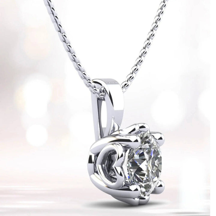 Sweetheart Lab Diamond Pendant 0.50 ctw - PUREFINEJEWELRY