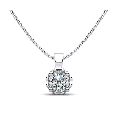 Sweetheart Lab Diamond Pendant 0.50 ctw - PUREFINEJEWELRY