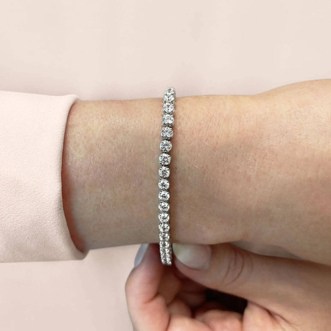 Tennis Bracelet Four Prong Lab Diamond 2.40 ctw - PUREFINEJEWELRY