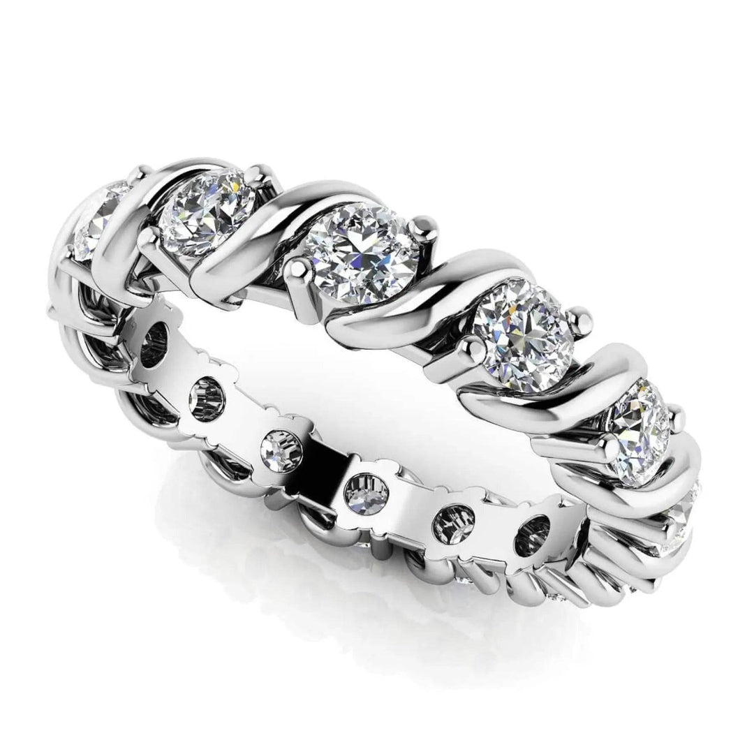 Twist Lab Diamond Eternity Ring 1.05 ctw - PUREFINEJEWELRY