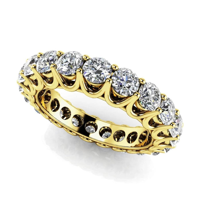 Unique Shared Prong Lab Diamond Eternity Ring 2.00 ctw - PUREFINEJEWELRY